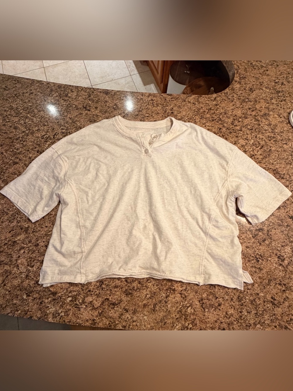Aerie short sleeve button up shirt
